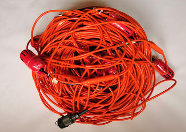 24 conectores fêmeas do Pin do comprimento 61 do cabo 10Hz 135m do hidrofone do canal